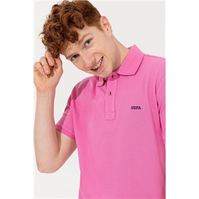 Erkek Pembe Basic Polo Yaka Tişört
