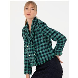 Petrol Crop Top Ceket