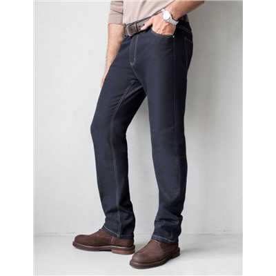 Брюки из плотного денима с эластаном