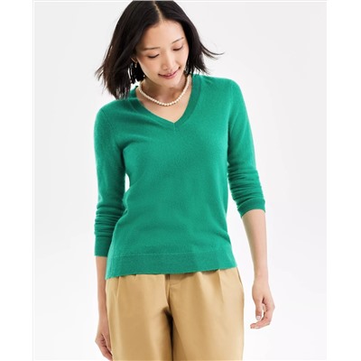 Charter Club Women's V-Neck Long-Sleeve Sweater, Macy's Exclusive