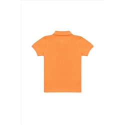 Erkek Çocuk Turuncu Basic Polo Yaka Tişört