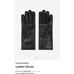 Женские утепленные кожаные перчатки  MAISO*N MARGIEL*A