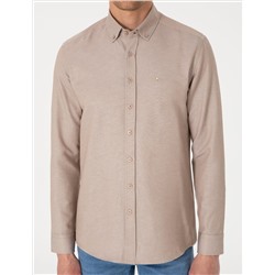 Vizon Oxford Slim Fit Kolay Ütülenebilir Gömlek