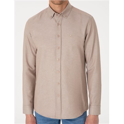Vizon Oxford Slim Fit Kolay Ütülenebilir Gömlek