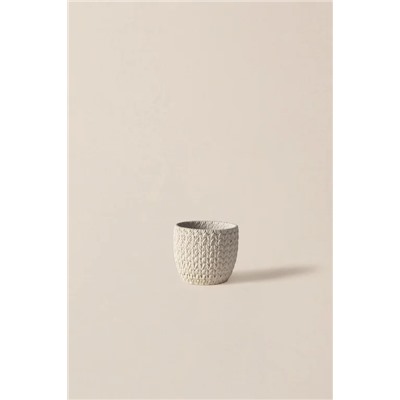 Dolly Saksı - Ekru - 11 cm