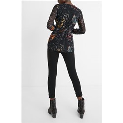 Blusa viscosa estampada