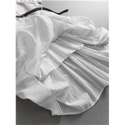 Женское льняное платье рубашка с ремнем   2 цвета