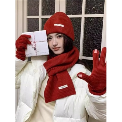 Комплект (шапка, шарф, перчатки)