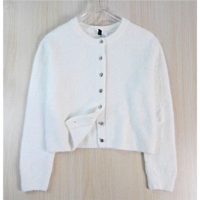 Кардиган с круглым вырезом и длинными рукавами Н*М