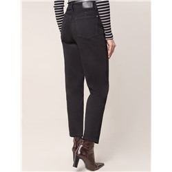 Джинсы mom-fit на флисе