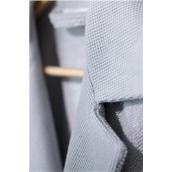 Carole Unisex %100 Pamuk Bornoz Set - Açık Gri - Lüks Koleksiyon