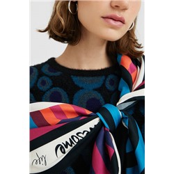 Jersey punto jacquard apeluchado