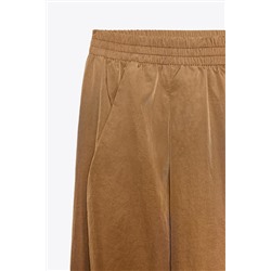 NYLON BALLOON TROUSERS WITH ELASTICATED CUFFS