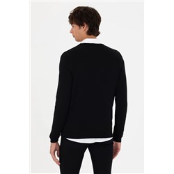 Erkek Siyah Basic Kazak