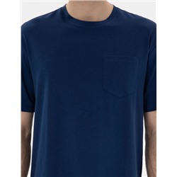Açık Lacivert Comfort Fit Basic Tişört