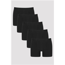 Penti Erkek Pamuklu Basic Black 5li Boxer