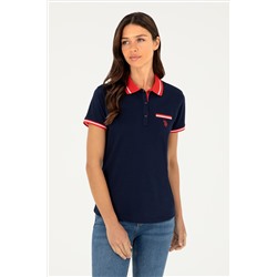 Kadın Lacivert Polo Yaka Tişört