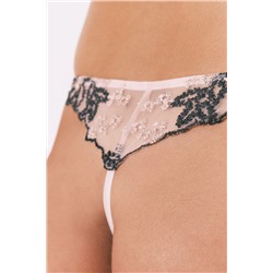 Tanga tul bordado negro