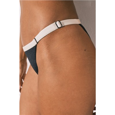 Braga bikini clásica color block B&W