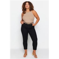 Trendyol Curve üksek Bel Solmayan Siyah Esnek Skinny Jeans TBBSS23AR00015