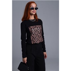 8541 Футболка с длинным рукавом женская