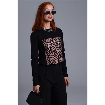 8541 Футболка с длинным рукавом женская