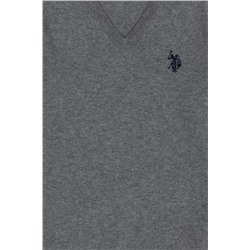 Erkek Çocuk Gri Melanj Basic Kazak