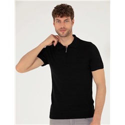 Siyah Slim Fit Kazak