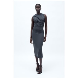 VESTIDO MIDI DRAPEADO