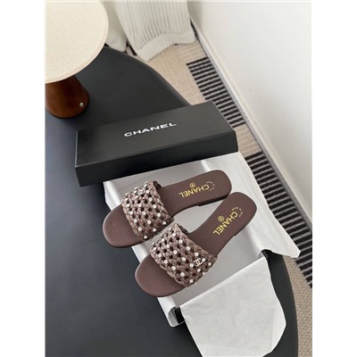 Женские шлепки / мюли 5 цветов ШАНЕЛ*Ь