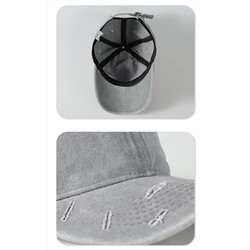 Классные стильные бейсболки с эффектом выстиранного хлопка с потёртостями