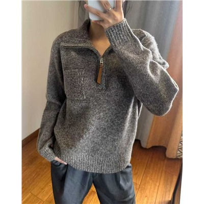 Кашемировый свитер с застежкой-молнией Макс Мар*а