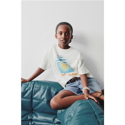 SUN T-SHIRT WITH CUT-OUT DETAIL