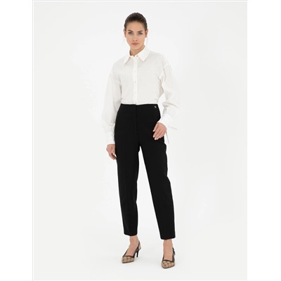 Beyaz Comfort Fit Uzun Kollu Gömlek