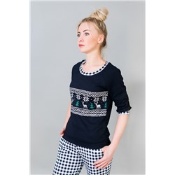 Женский домашний костюм с брюками 21