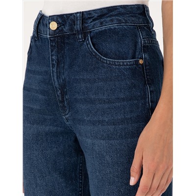 İndigo Straight Fit Jean Pantolon