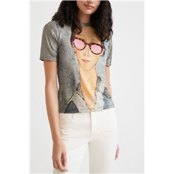 Camiseta retrato obra de arte