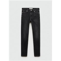 Jeans skinny tiro medio