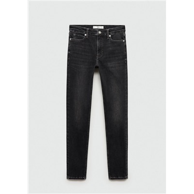 Jeans skinny tiro medio