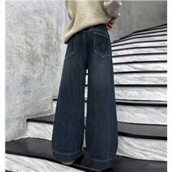 Джинсы с флисом утепленные