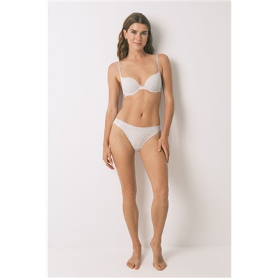 Sujetador push up GORGEOUS algodón gris