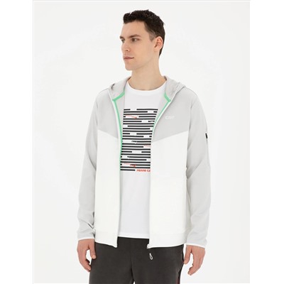 Açık Gri Regular Fit Örme Hırka