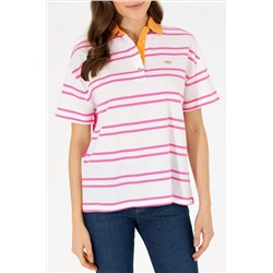 Kadın Pembe Polo Yaka Tişört