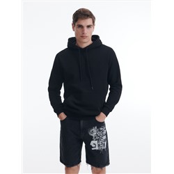 Baggy-Shorts mit Druck