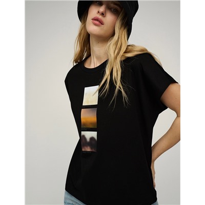 Черная Футболка «Абстракция»