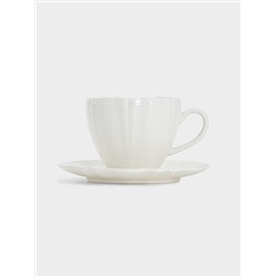 Чашка с блюдцем, 120 мл, Perle