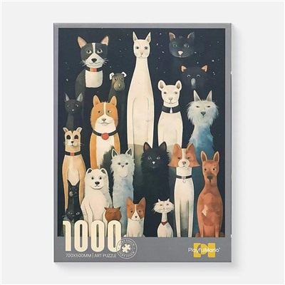 Пазл Кошки, 1000 элементов, размер 70х50 см