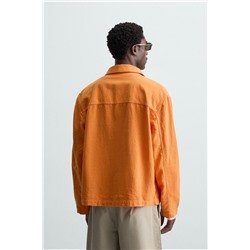 LINEN/COTTON OVERSHIRT