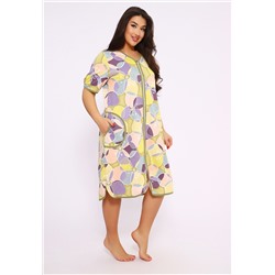 520 Халат больших размеров - Цветы