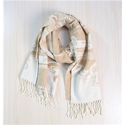 Зимний теплый мягкий жаккардовый шарф